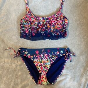 Kenneth Cole Reaction Multicolor Floral Bikini
